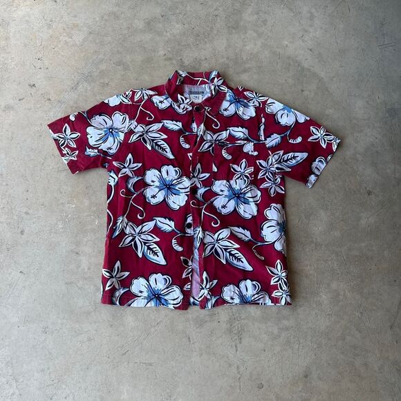 Quiksilver Youth Boys M hawaiian shirt y2k - Picture 1 of 2